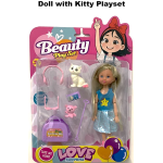Doll & Kitty Playset with Accessories